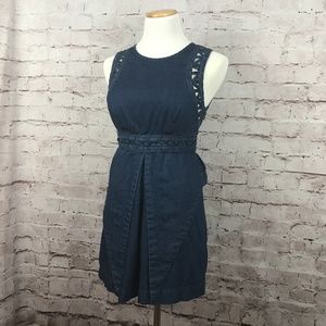 Free People Denim Cutout Dress
